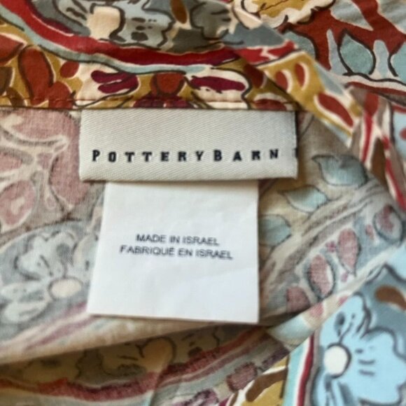 Pottery Barn Bella Paisley Euro Sham 30x30 Organic Cotton Boho - Picture 2 of 3